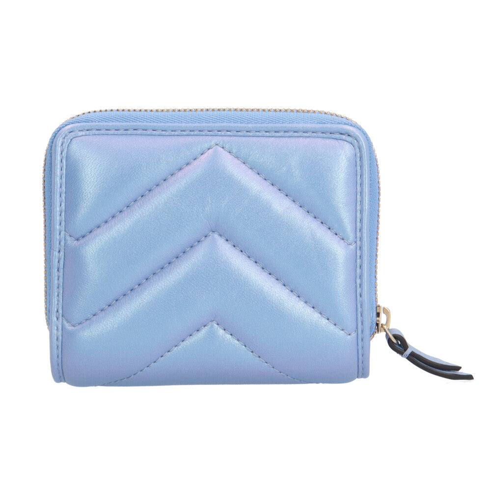 【美品】グッチ 二つ折り財布 ライトブルー マーモント キルティング レディース 楽天市場】グッチ 二つ折り財布 コンパクトウォレット GGマーモント