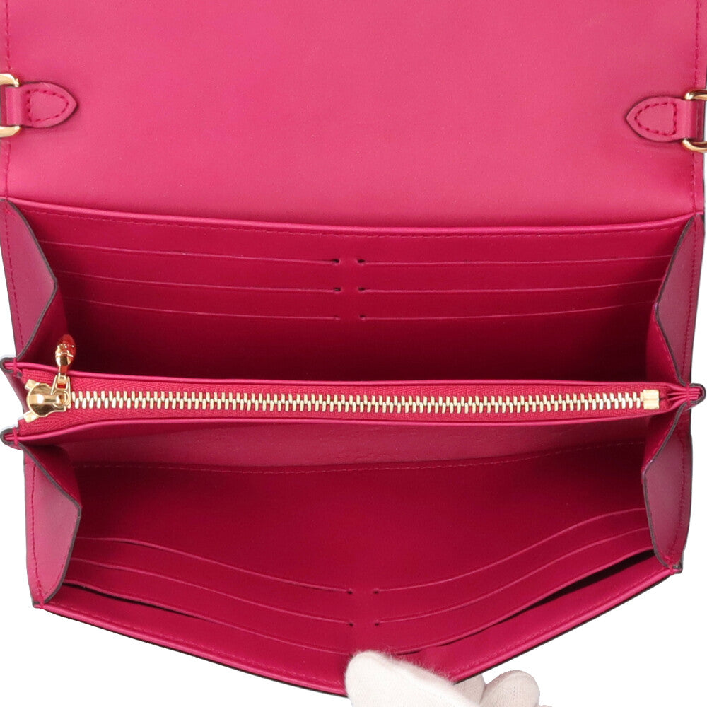 LOUIS VUITTON ルイヴィトン ポルトフォイユサラ チェーン ヴェルニ 長
