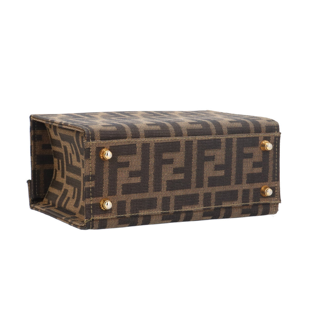 FENDI フェンディ バニティ型 ズッカ ショルダーバッグ キャンバス