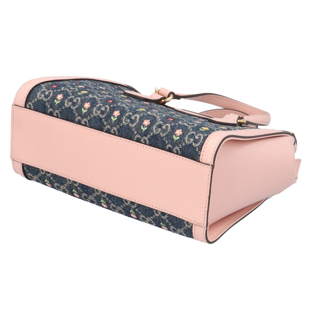 GUCCI グッチ JAPAN EXCLUSIVE フラワー刺繡 GGマーモント ショルダー