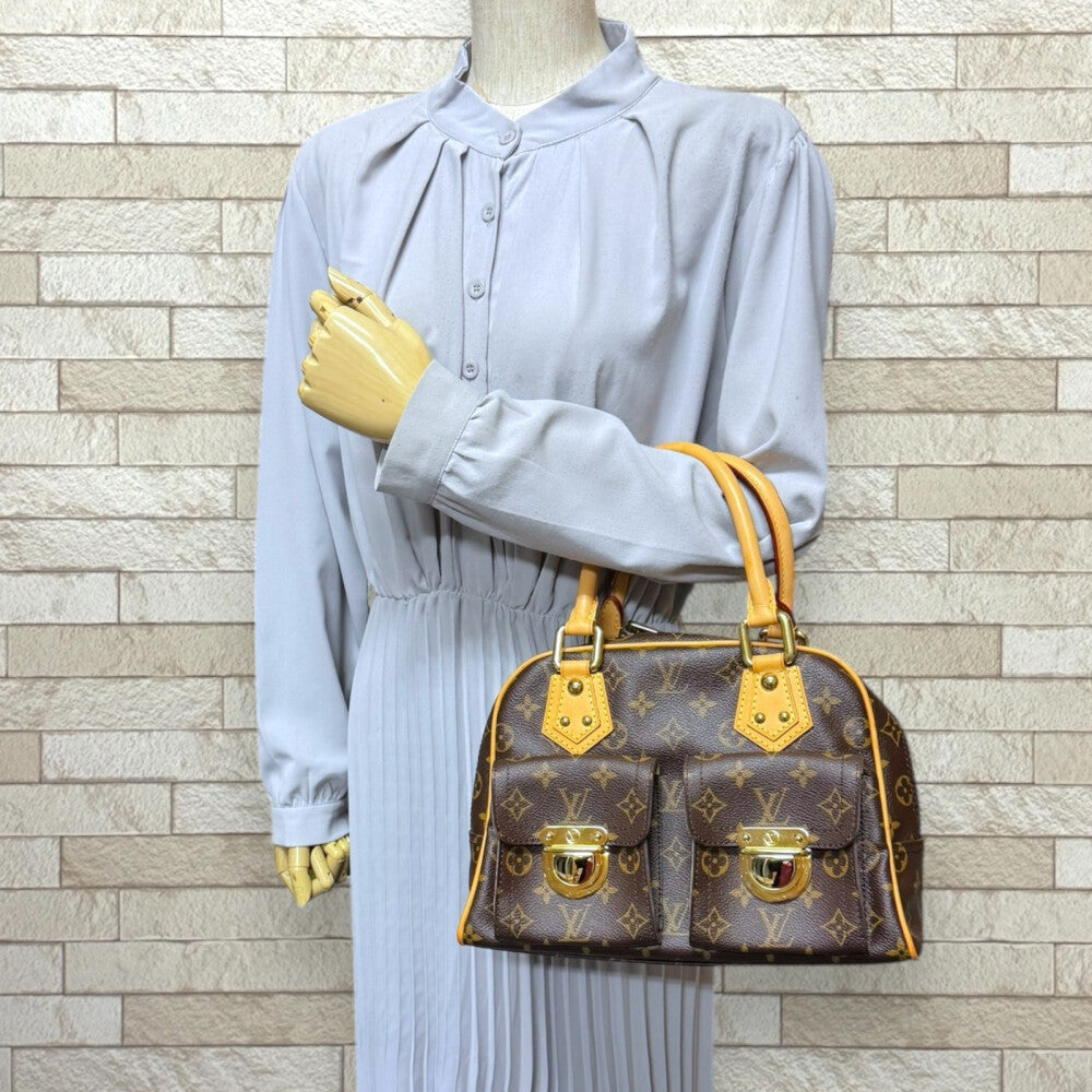 最終価格Louis Vuitton マンハッタン PM モノグラム ハンドバッグ LOUIS VUITTON ルイヴィトン マンハッタンPM モノグラム