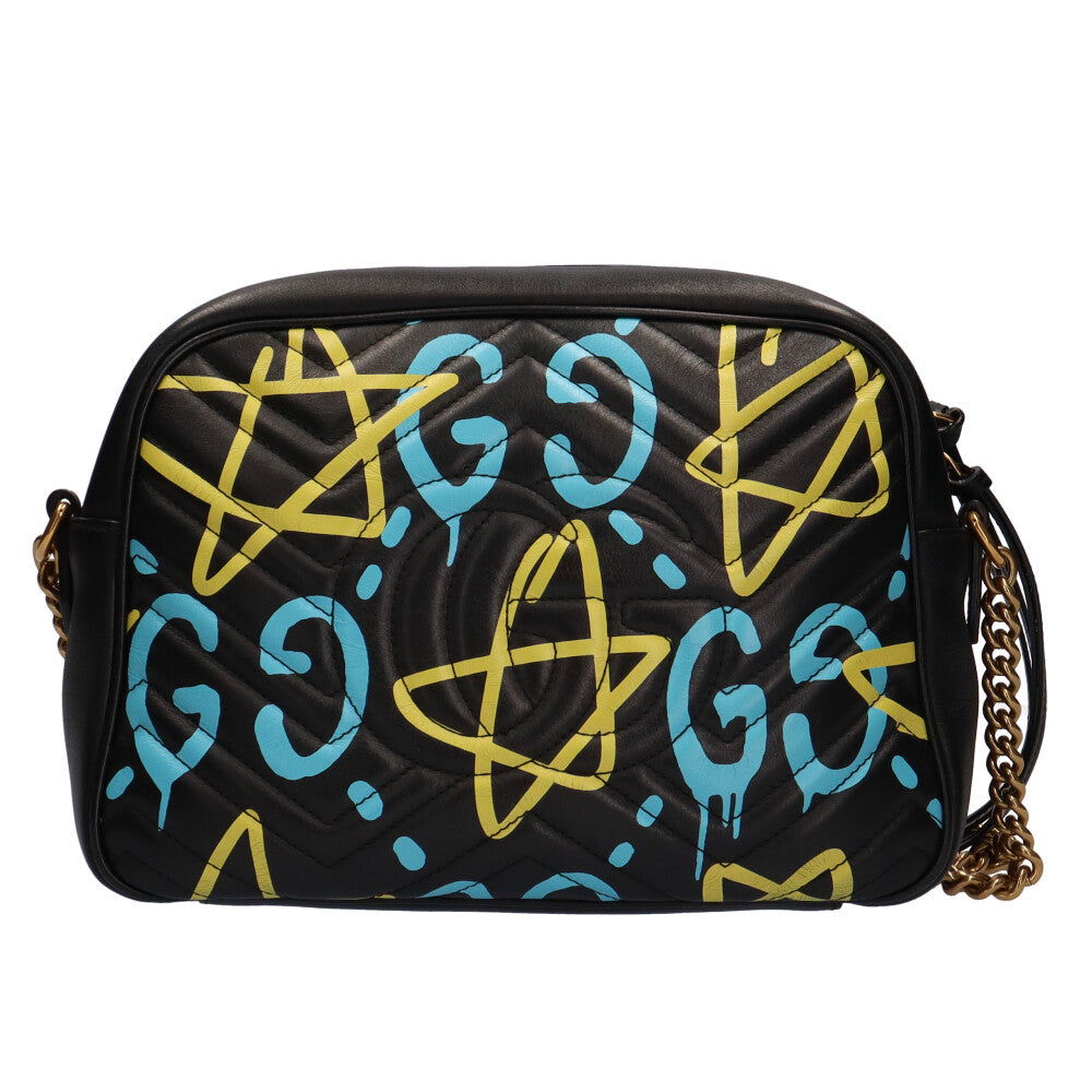 Used] Gucci Shoulder Bag GG Marmont Gucci Ghost Leather 443499