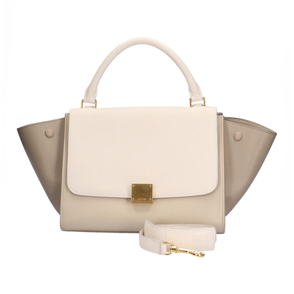 中古】 セリーヌ CELINE トラペーズ ショルダーバッグ 2way レザー