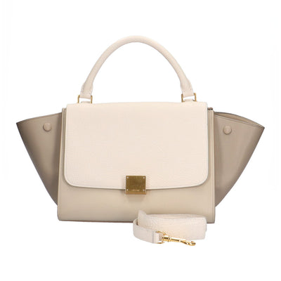 本物 セリーヌ 2WAYバッグ レディース トラペーズ スモール ベージュ 綺麗 本物 セリーヌ 2WAYバッグ レディース トラペーズ スモール