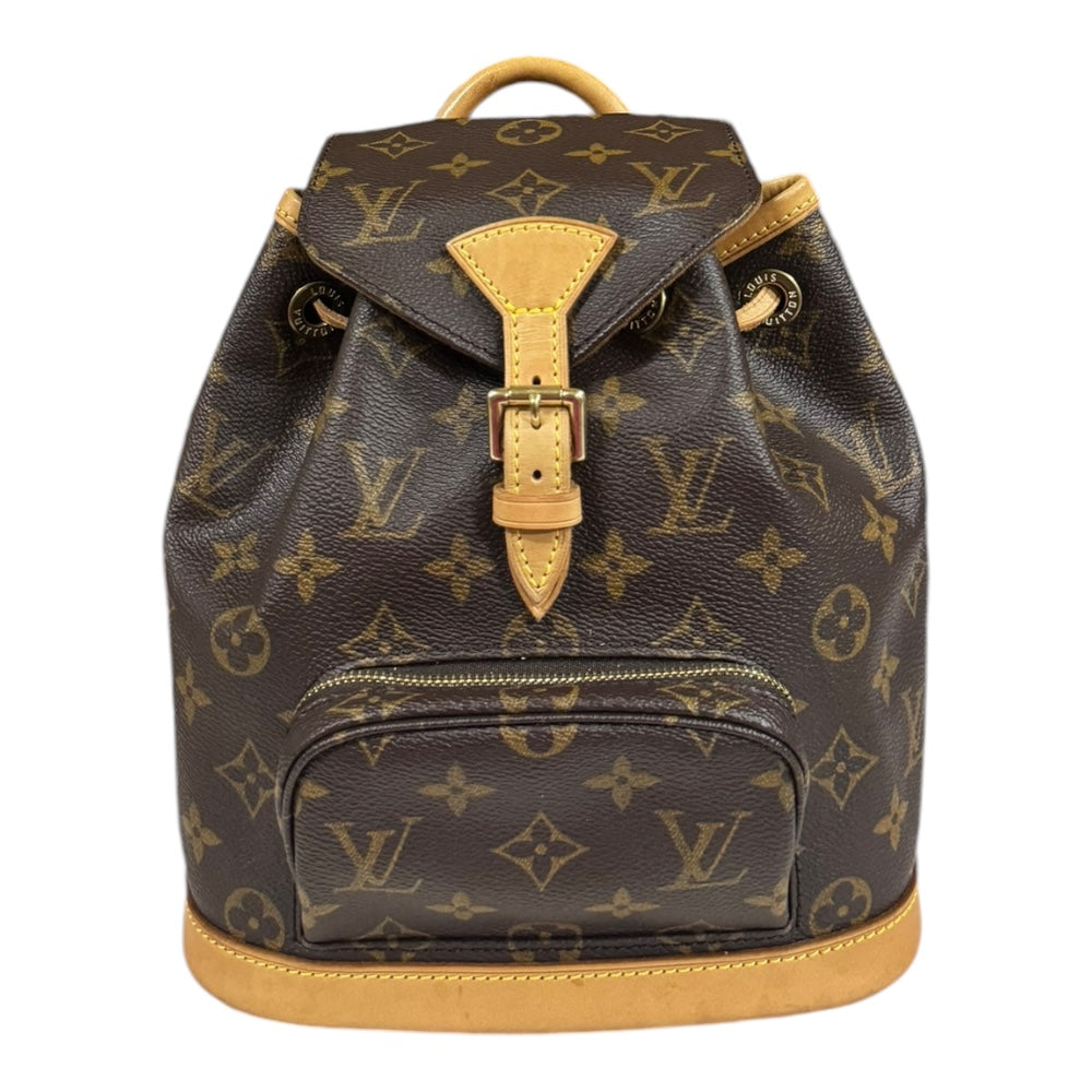 【値下げ】LOUIS VUITTON ミニモンスリ リュック LOUIS VUITTON ルイヴィトン ミニモンスリ モノグラム リュック