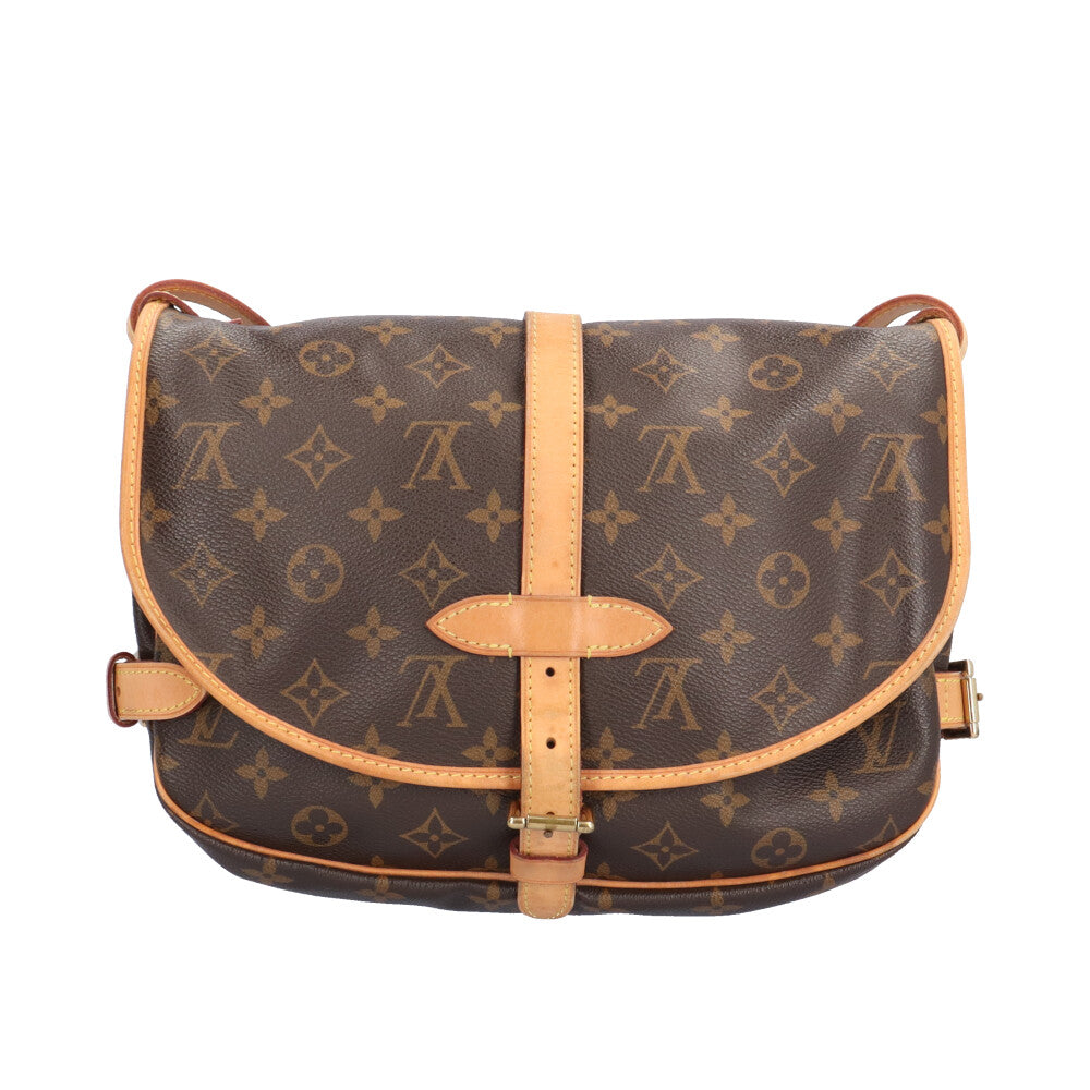 LOUIS VUITTON ルイヴィトン ソミュール30 モノグラム ショルダーバッグ モノグラムキャンバス ブラウン レディース 中古 –  【公式】リサイクルキング オンラインショップ