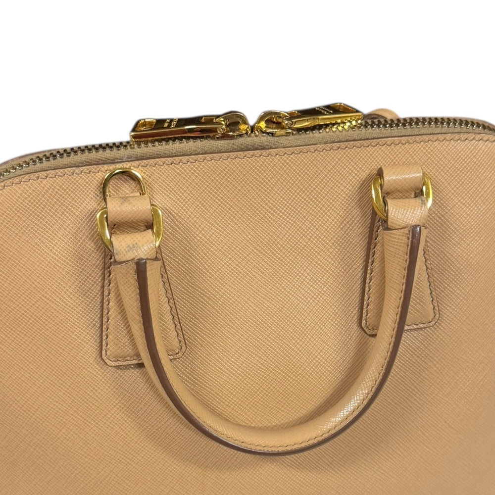 PRADA プラダ サフィアーノ ショルダーバッグ レザー ベージュ