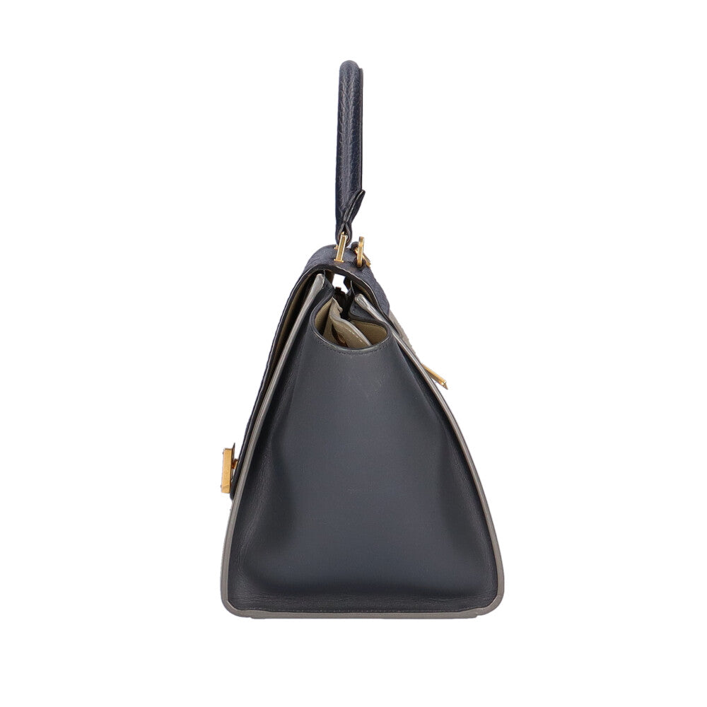 セリーヌ CELINE トラペーズ ハンドバッグ カーフ レディース 中古