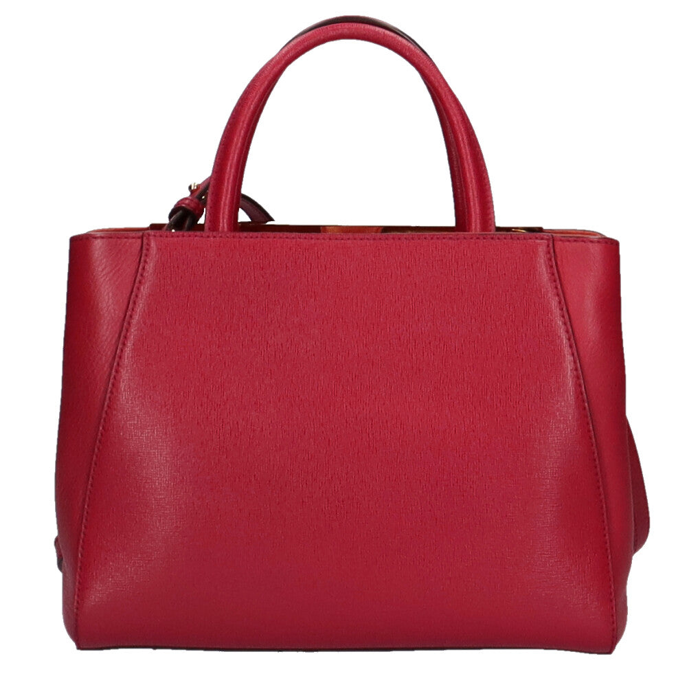 フェンディ FENDI プチトゥージュール ショルダーバッグ レザー ワイン