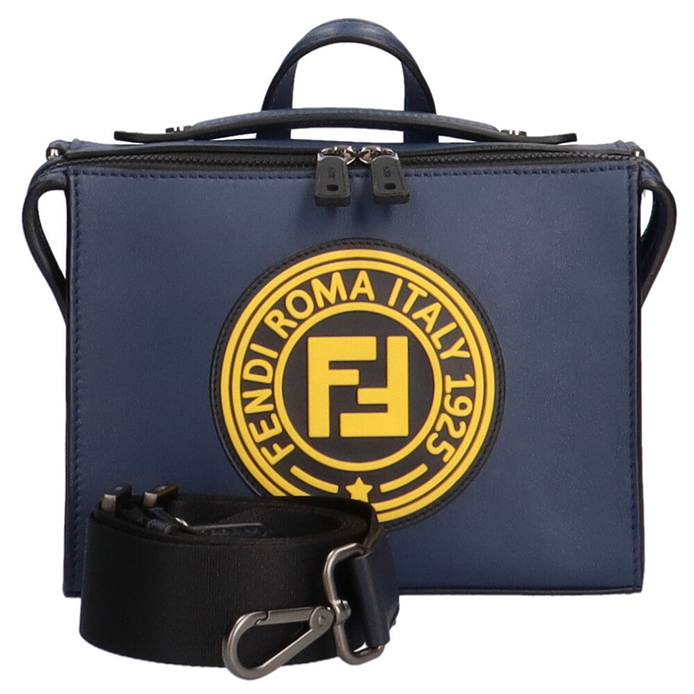 フェンディ FENDI ミニルイ ショルダーバッグ カーフ ネイビー
