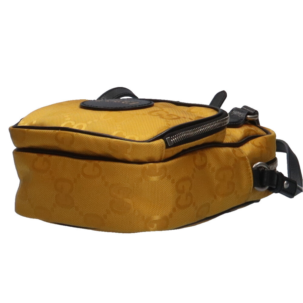 グッチ GUCCI オブ ザ グリット ショルダーバッグ ナイロン イエロー