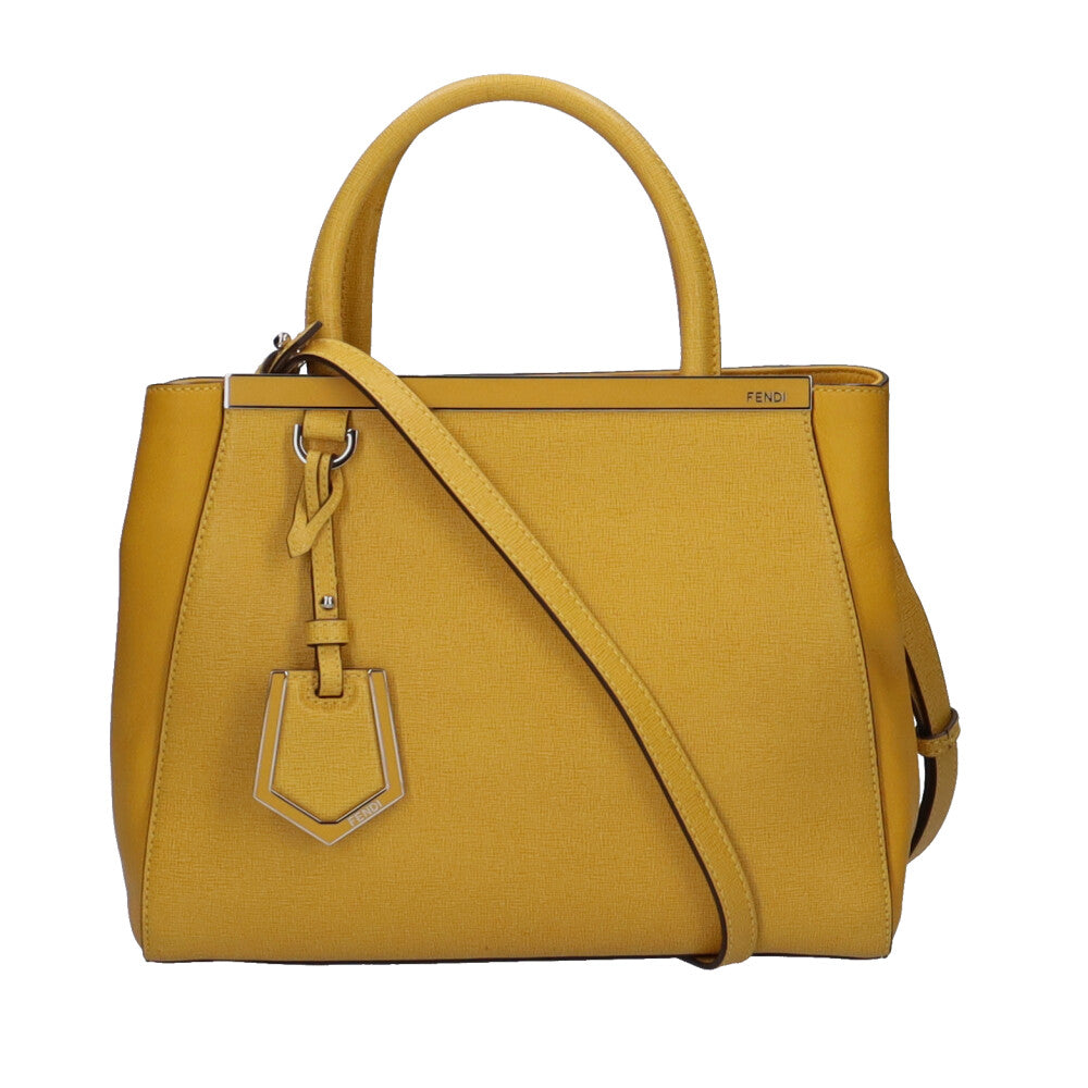 FENDI Toujours Shoulder Bag Leather Yellow Women's Used – 【公式