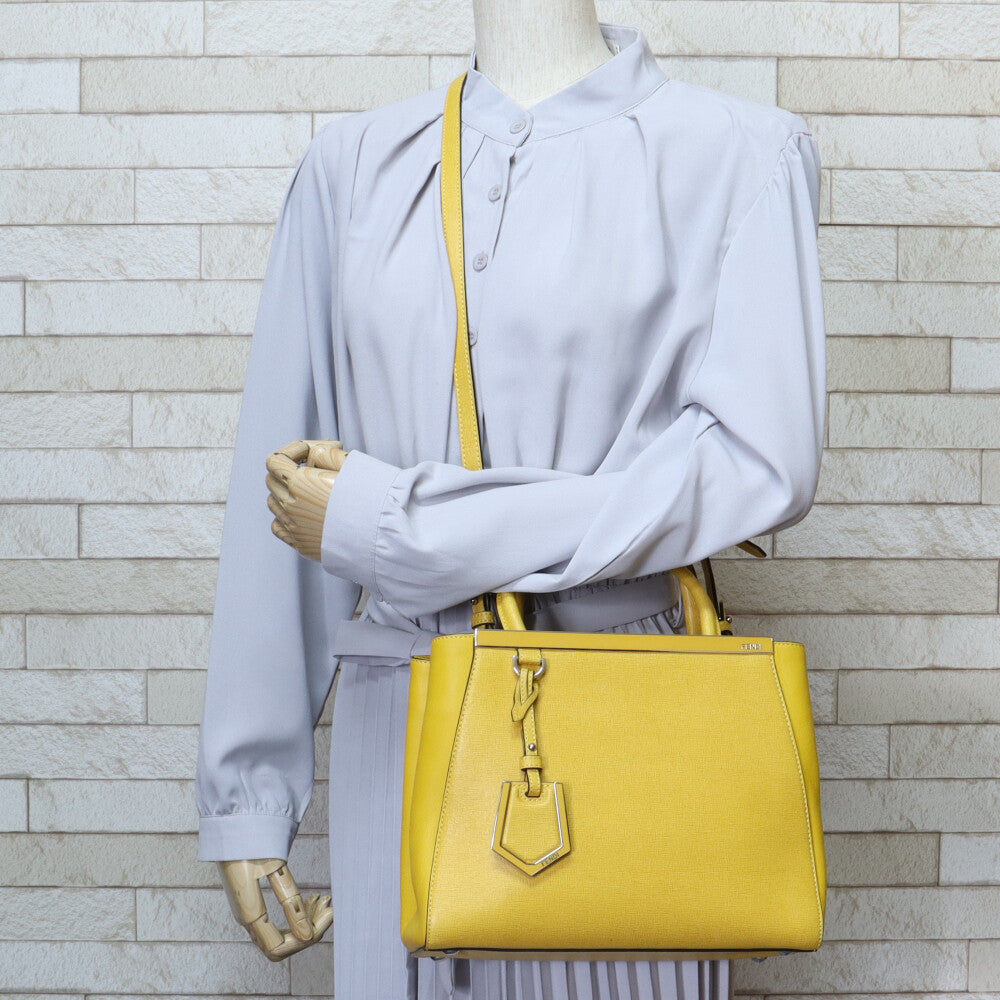 フェンディ FENDI トゥージュール ショルダーバッグ レザー イエロー 