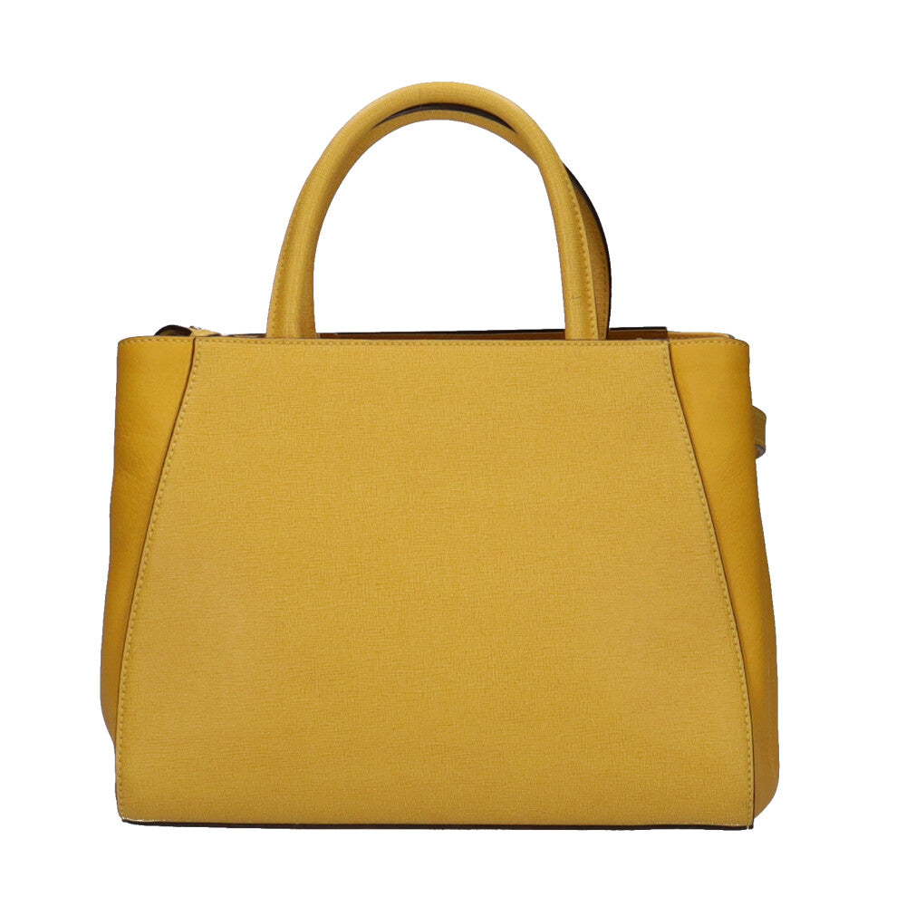 FENDI Toujours Shoulder Bag Leather Yellow Women's Used – 【公式