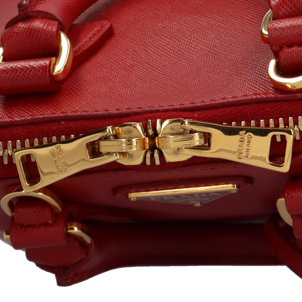 プラダ PRADA サフィアーノ ショルダーバッグ レザー レッド
