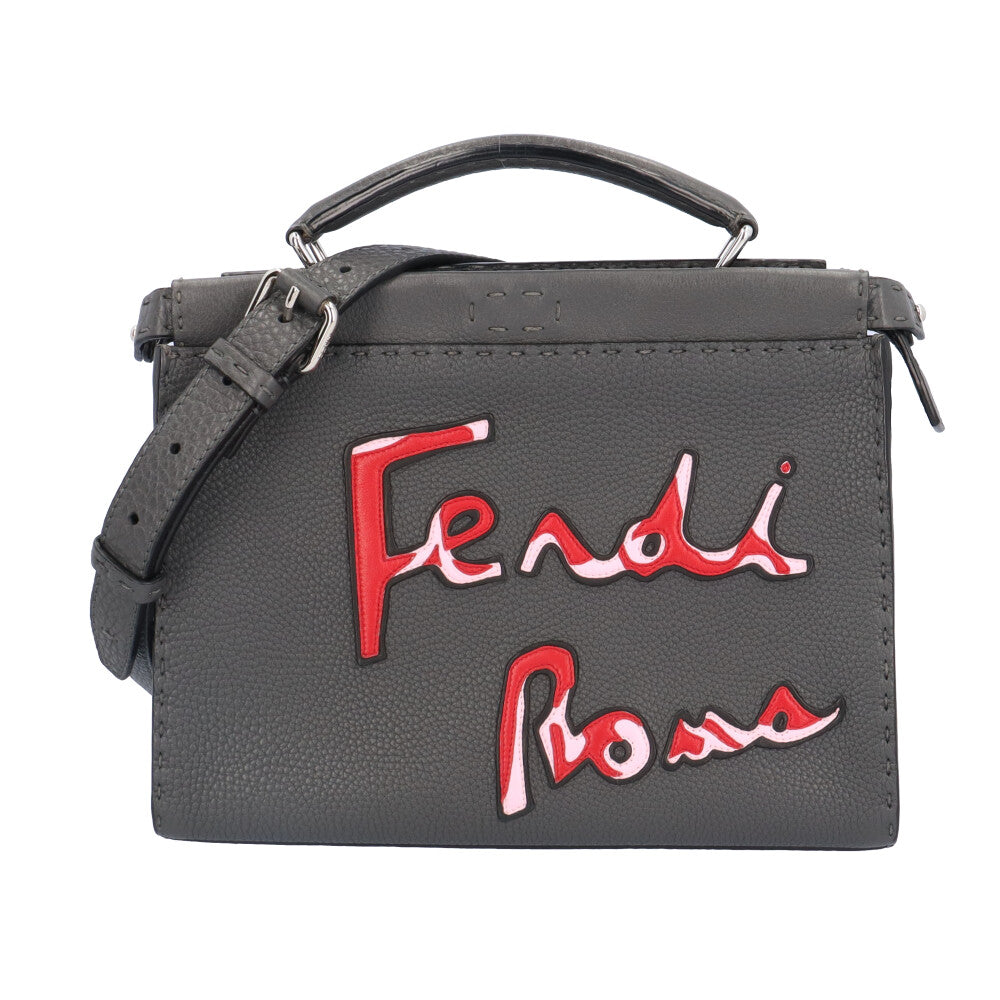 FENDI フェンディ ピーカブーミニフィット ショルダーバッグ レザー