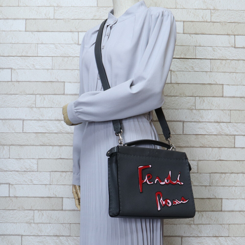 FENDI フェンディ ピーカブーミニフィット ショルダーバッグ レザー  