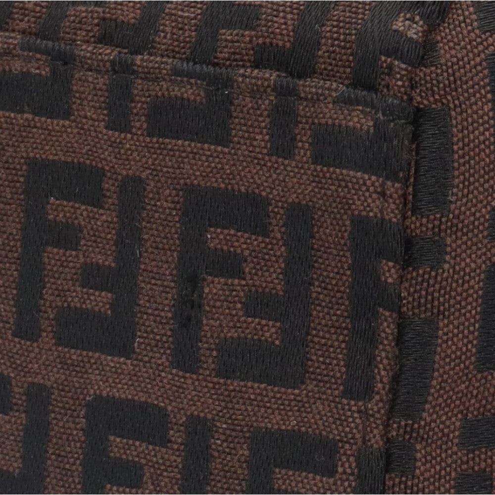 FENDI Zucchino Tote Bag Nylon Canvas Brown Women's Used [36 Months