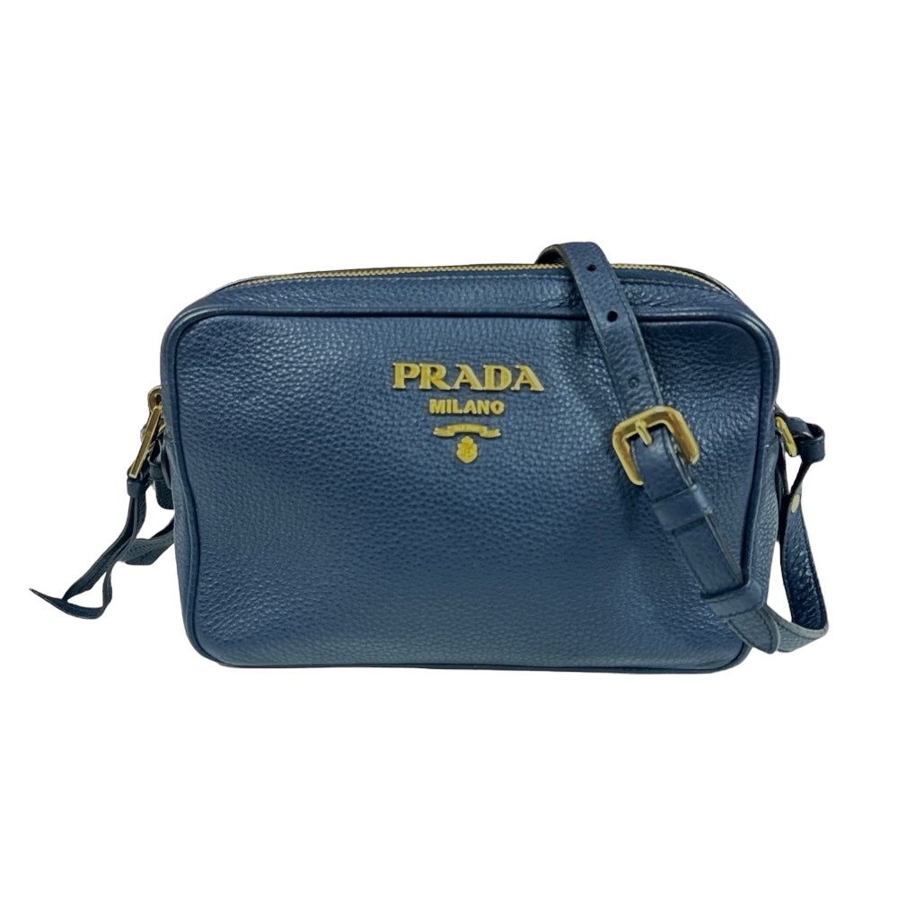 PRADA ネイビー トートバッグ 保存袋付き　レザー PRADA ネイビー レザートートバッグ 保存袋付き