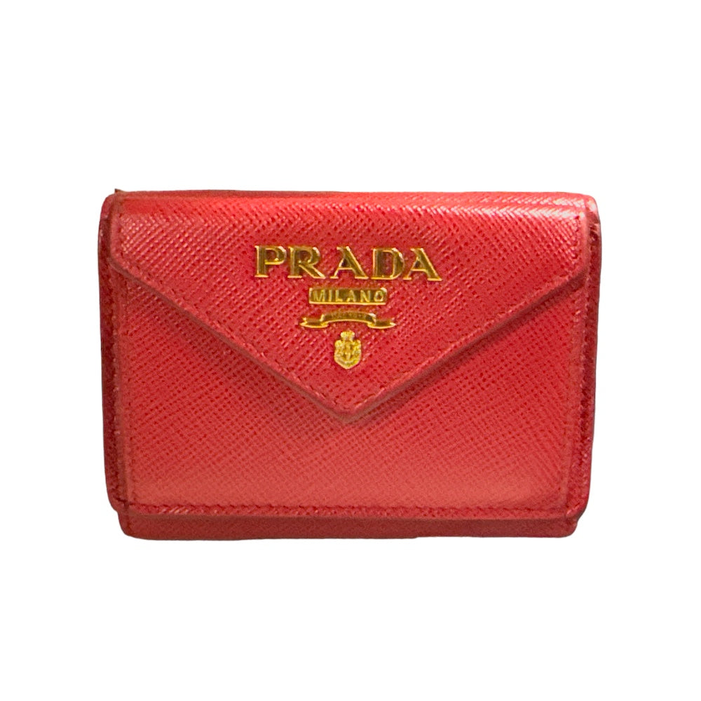 PRADA プラダ サフィアーノ 三つ折り財布 レザー レディース 中古 – 【公式】リサイクルキング オンラインショップ