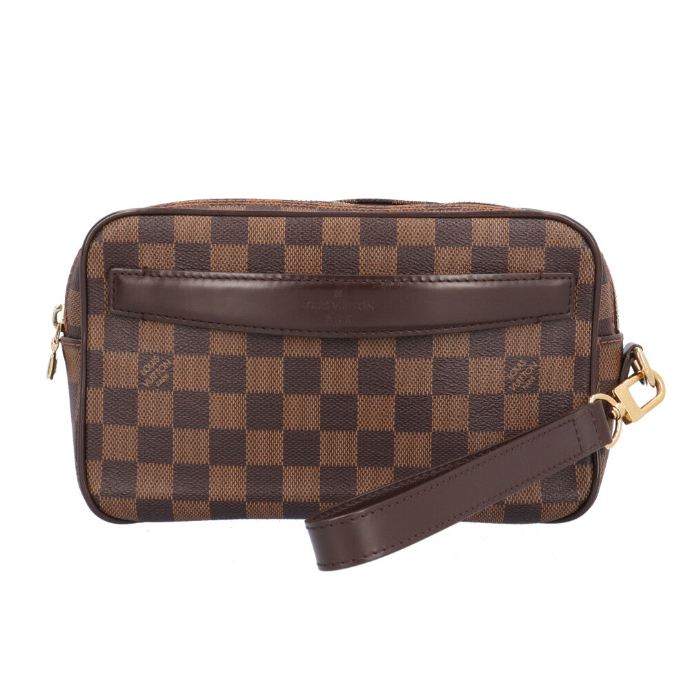 LOUIS VUITTON ルイヴィトン ポシェットサンポール ダミエ クラッチバッグ ダミエキャンバス ブラウン メンズ 中古 –  【公式】リサイクルキング オンラインショップ