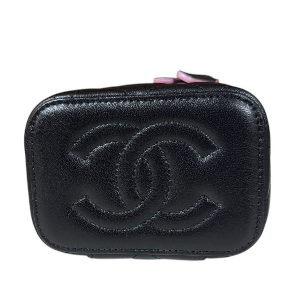 CHANEL シャネル スモールバニティケース マトラッセ ショルダーバッグ