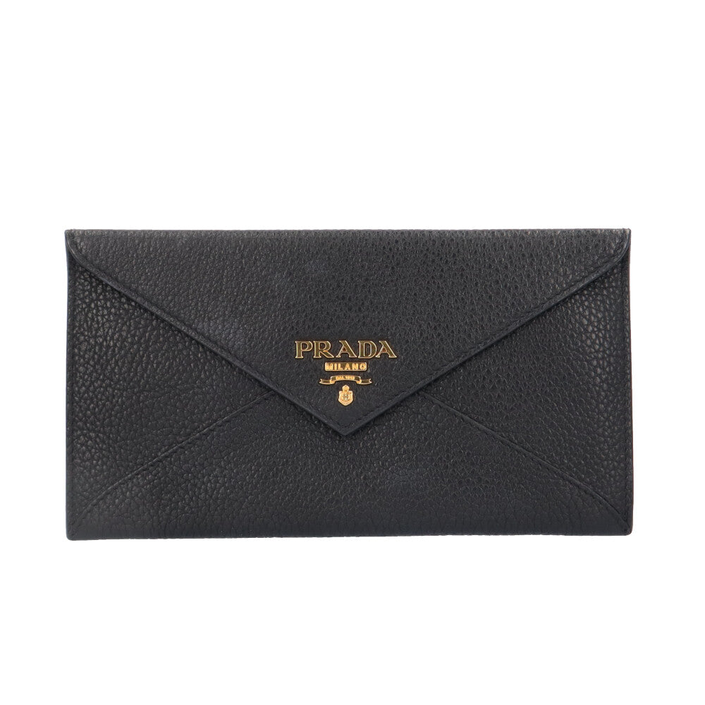 PRADA プラダ エンベロープ型 長財布 レザー レディース 中古 – 【公式】リサイクルキング オンラインショップ