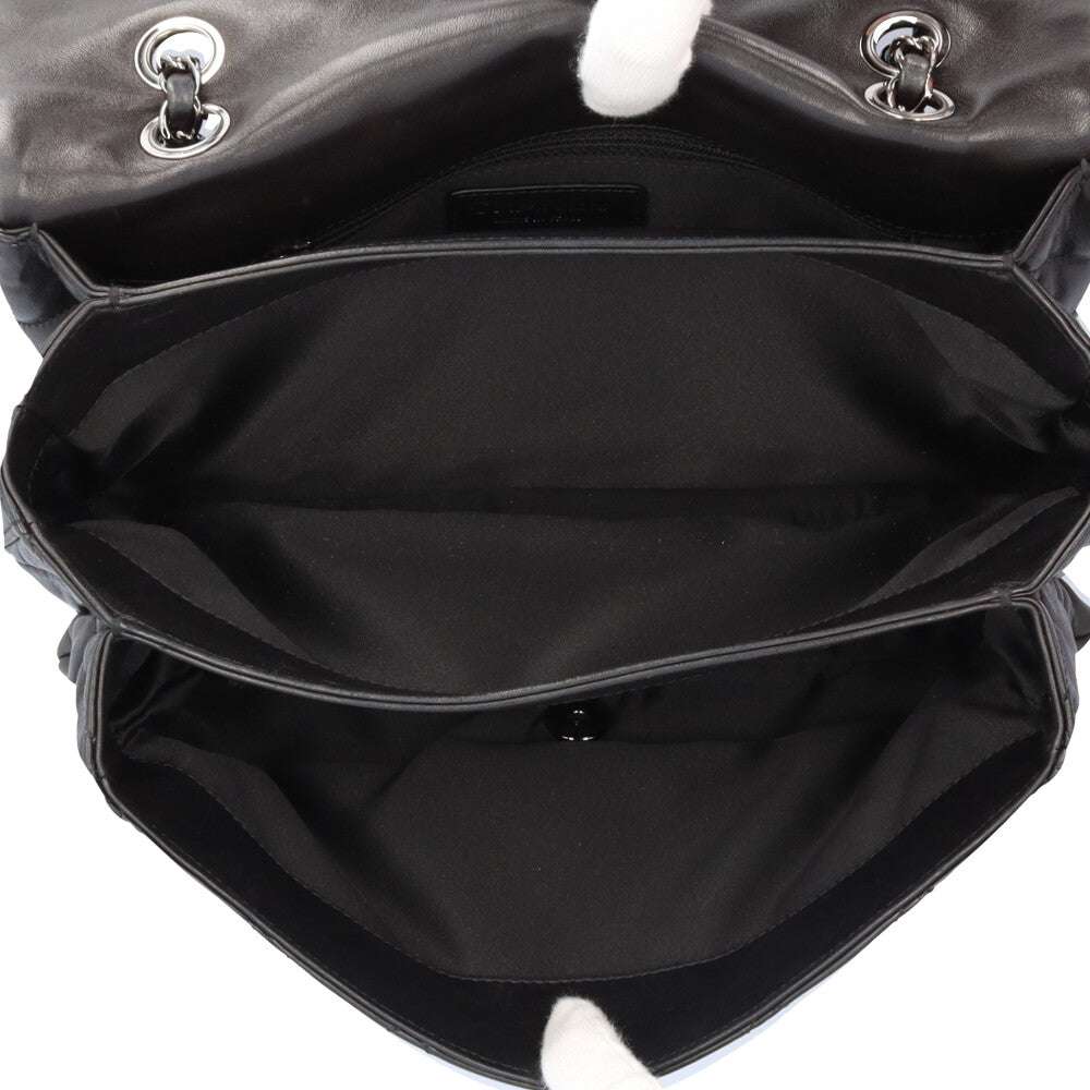 CHANEL シャネル マトラッセ ショルダーバッグ レザー ブラック