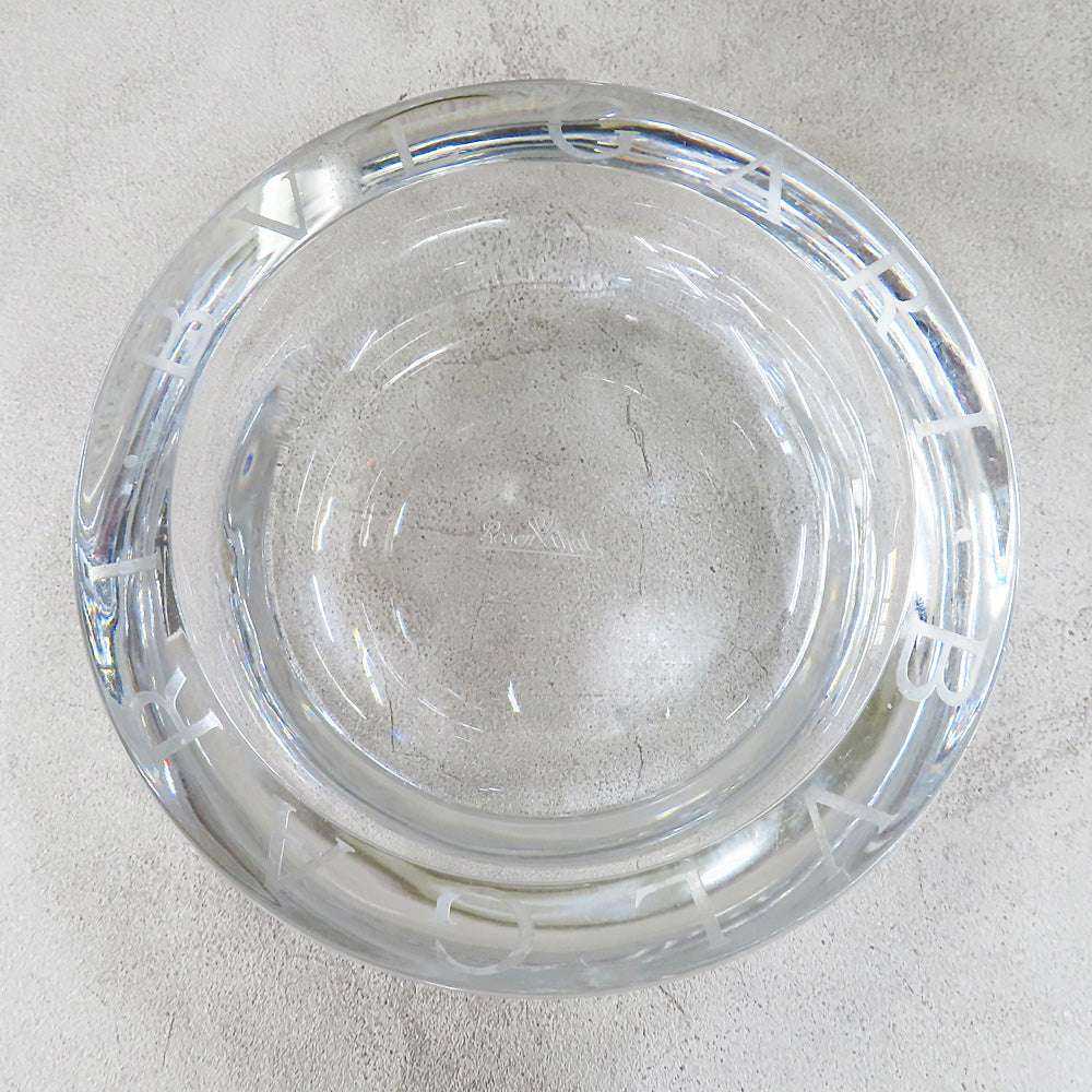 BVLGARI ガラスプレート 直径20cm ブルガリインテリア ラージサイズ