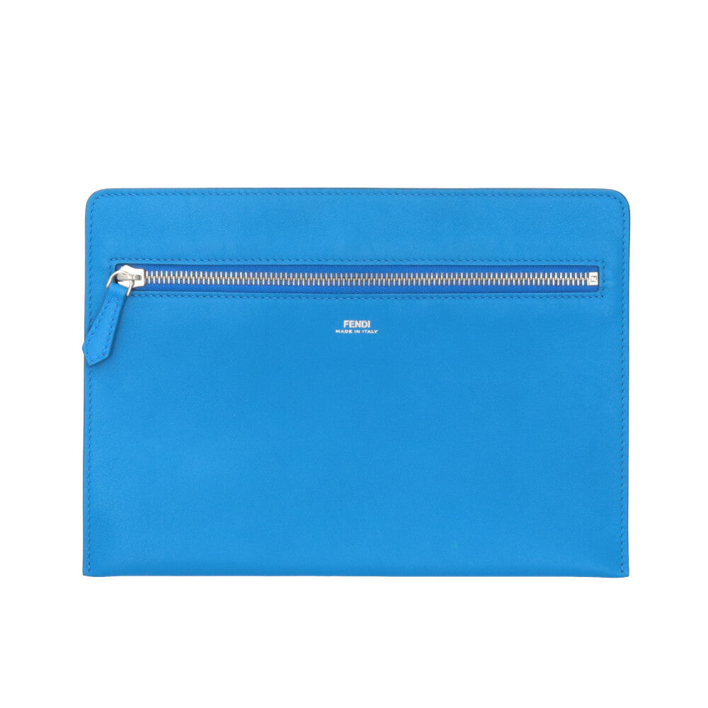 FENDI フェンディ ドットコム ショルダーバッグ レザー レッド
