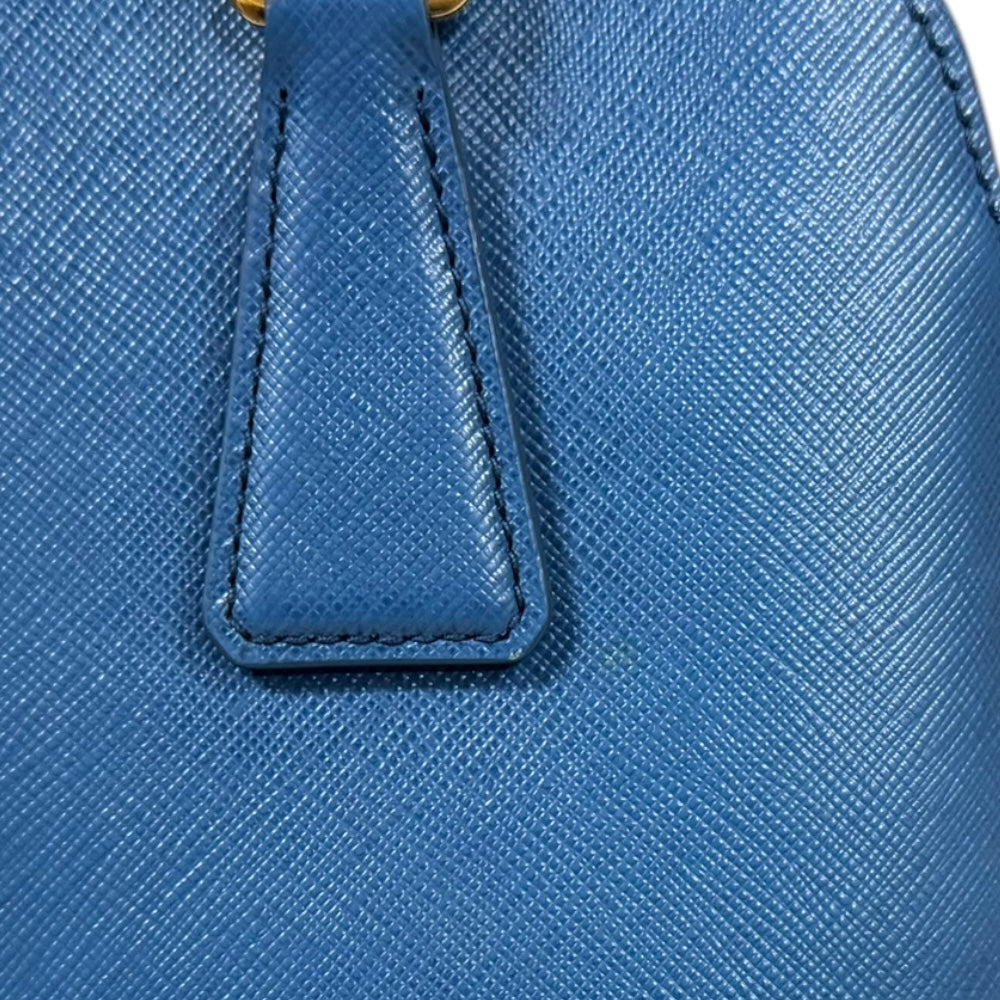 PRADA プラダ サフィアーノ ショルダーバッグ レザー ブルー