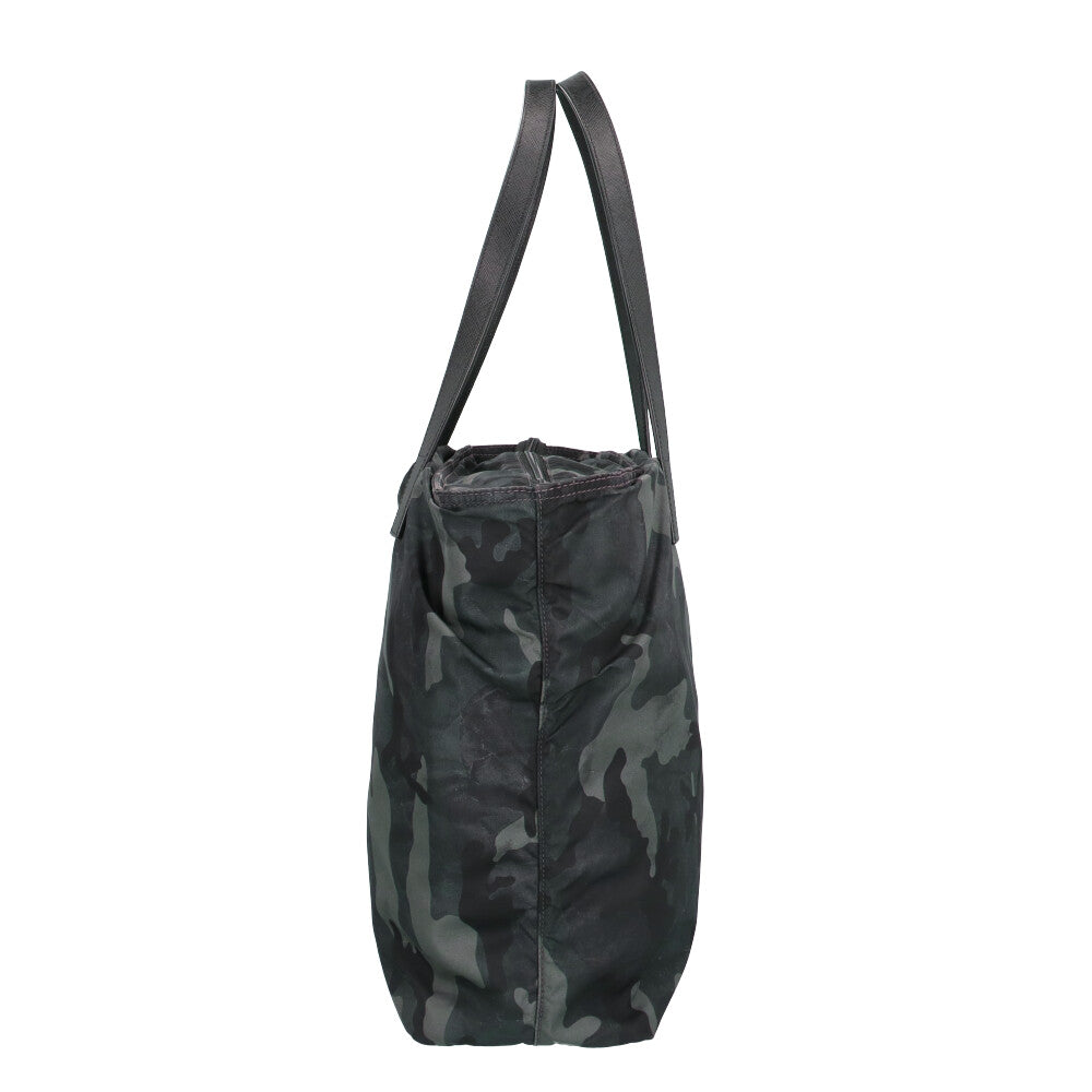 PRADA プラダ カモフラージュ トートバッグ ナイロン ブラック
