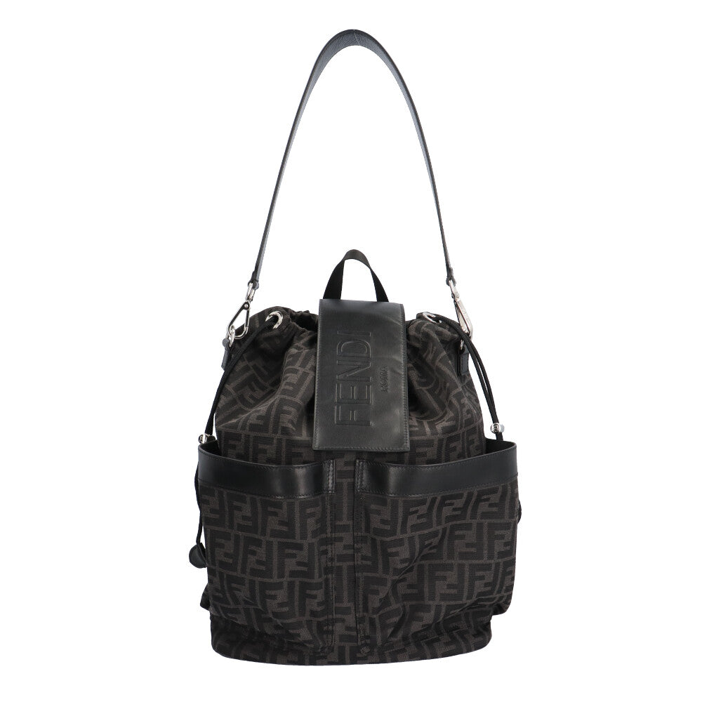 FENDI FF Jacquard Strike Medium Backpack/Daypack Fabric Men's Used