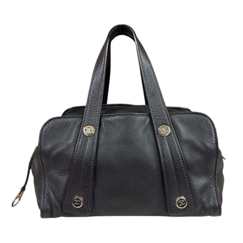 CHANEL シャネル ミニボストンバッグ ココマーク ハンドバッグ レザー