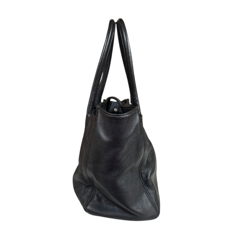 CHANEL シャネル エグゼクティブ トートバッグ レザー ブラック