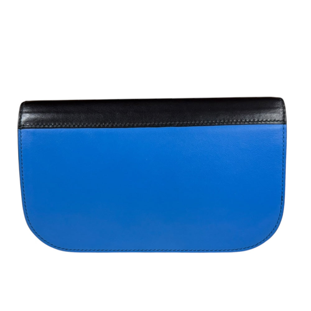 PRADA プラダ シビル ショルダーバッグ レザー ブルー レディース 中古 
