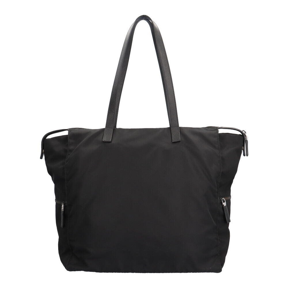 ○PRADA プラダ ナイロン製 トートバッグ ブラック ♪良品プラダPRADA ナイロン肩掛けトートブラック♪