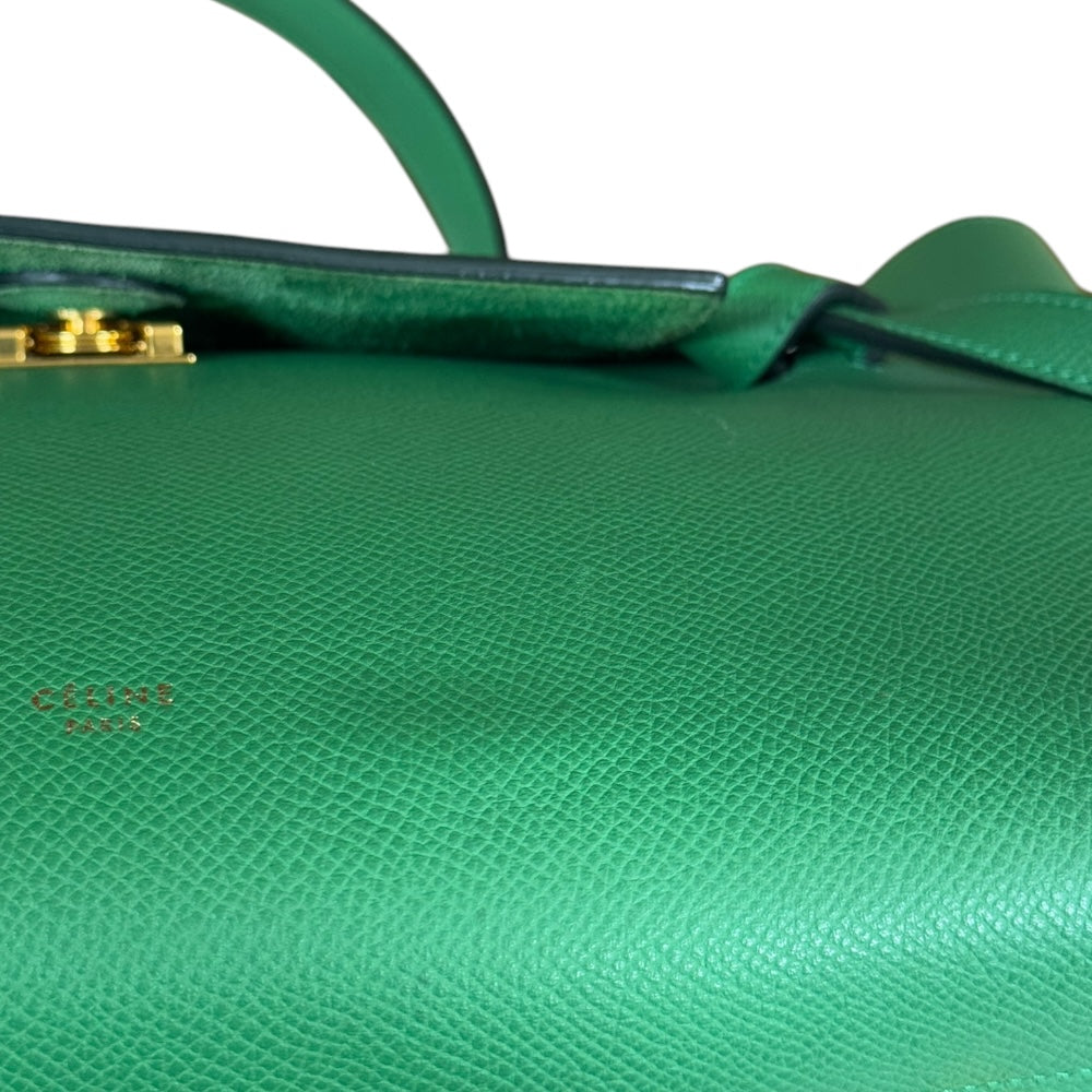 CELINE セリーヌ ベルトバッグ ミニ ショルダーバッグ レザー グリーン