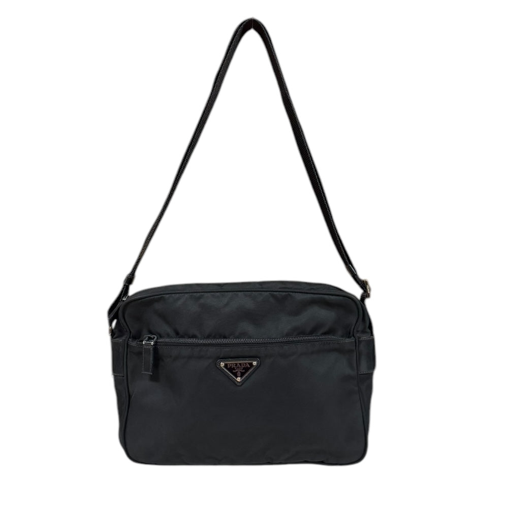 プラダ ナイロン ショルダー バッグ PRADA プラダ ショルダーバッグ ナイロン ブラック ユニセックス 中古