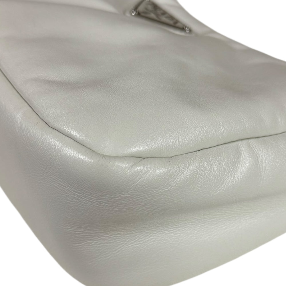 PRADA プラダ Re-Edition 2005 ショルダーバッグ レザー ホワイト