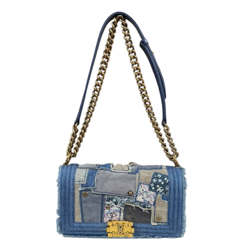 CHANEL シャネル パッチワーク ボーイシャネル ショルダーバッグ