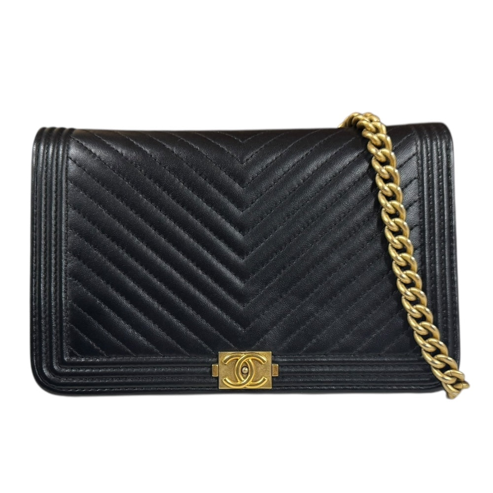 【新品未使用】CHANELボーイシャネル Vステッチケース V ステッチ シャネル ボーイ CHANEL シャネル ボーイシャネル V