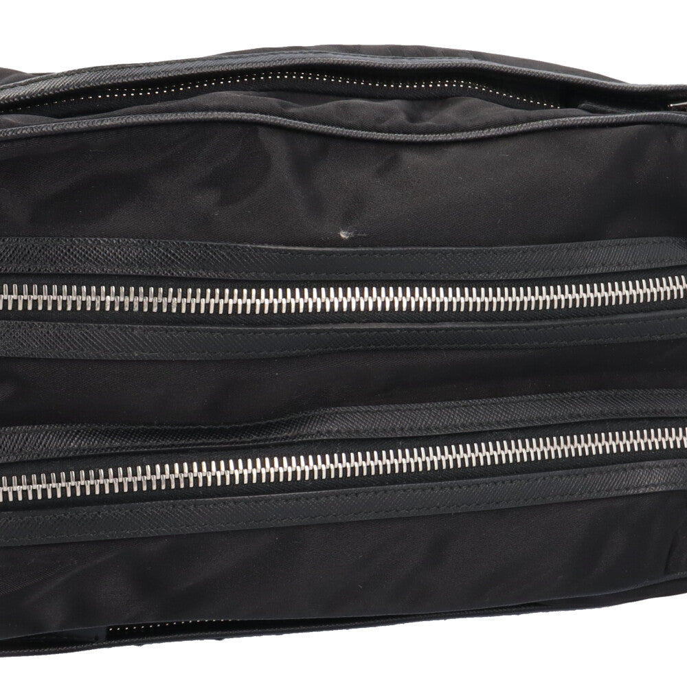 PRADA プラダ クラッチバッグ ナイロン ブラック メンズ 中古 – 【公式