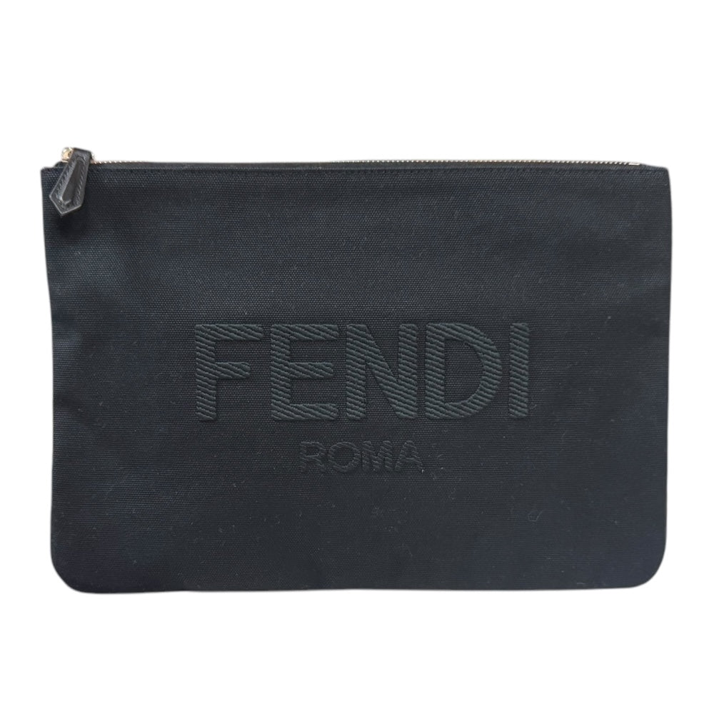 FENDI Clutch Bag Canvas Black Men's Used – 【公式】リサイクル