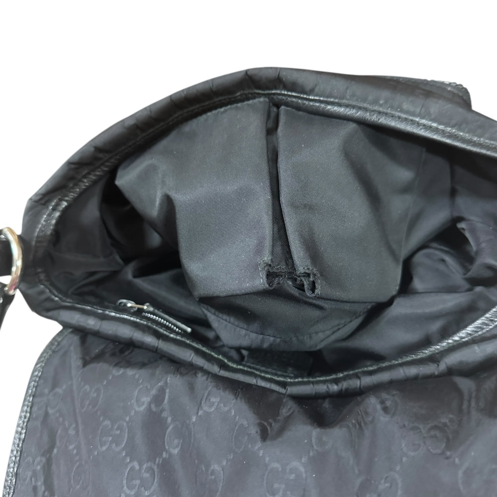 GUCCI 509639 GG柄 ショルダー メッセンジャー バッグ ブラック GUCCI