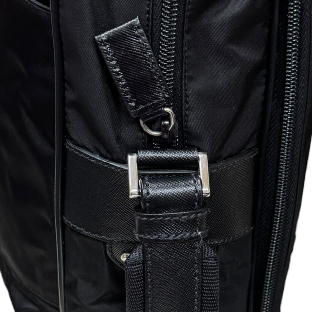 PRADA プラダ ビジネスバッグ ナイロン ブラック メンズ 中古