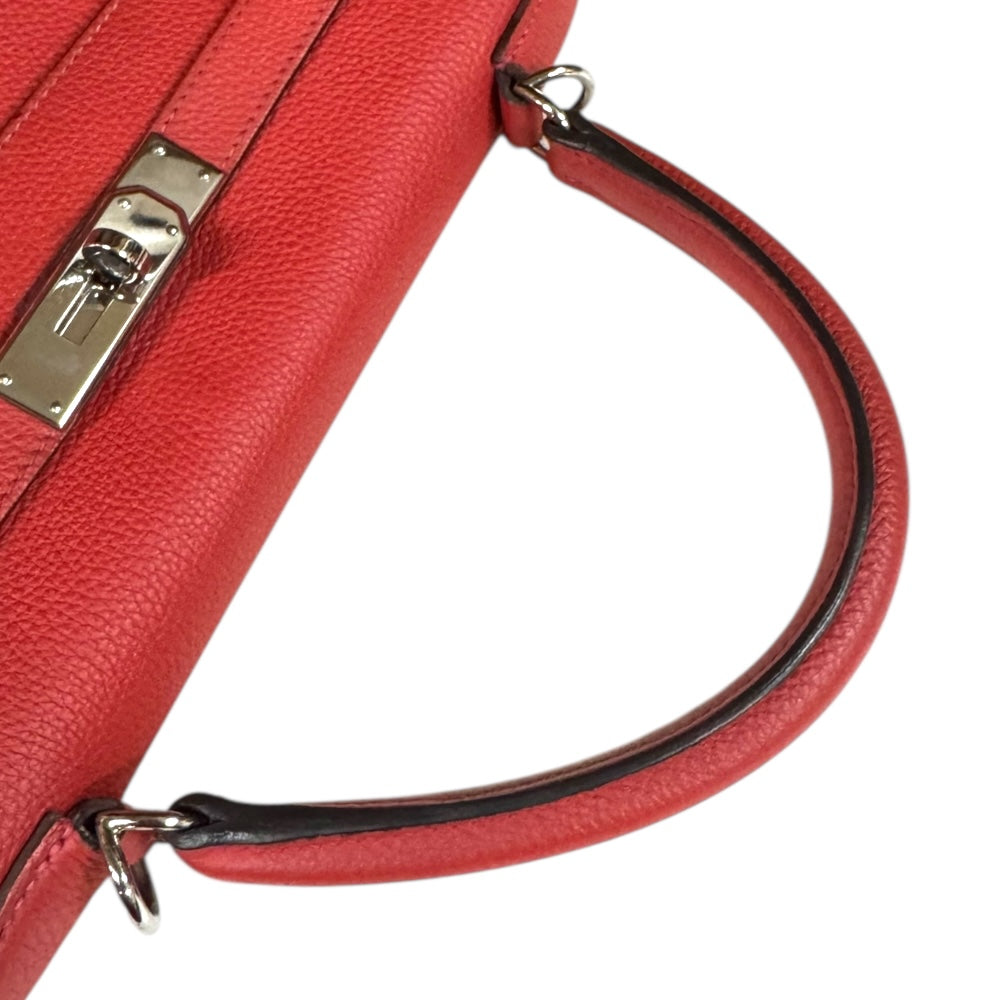 HERMES エルメス ケリー32 ショルダーバッグ トゴ レッド レディース