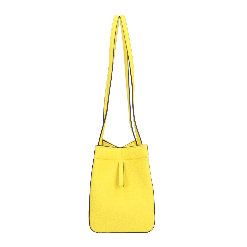 Fendi ショルダーバッグ ブラック/イエロー FENDI フェンディ ショルダーバッグ トートバッグ レザー イエロー