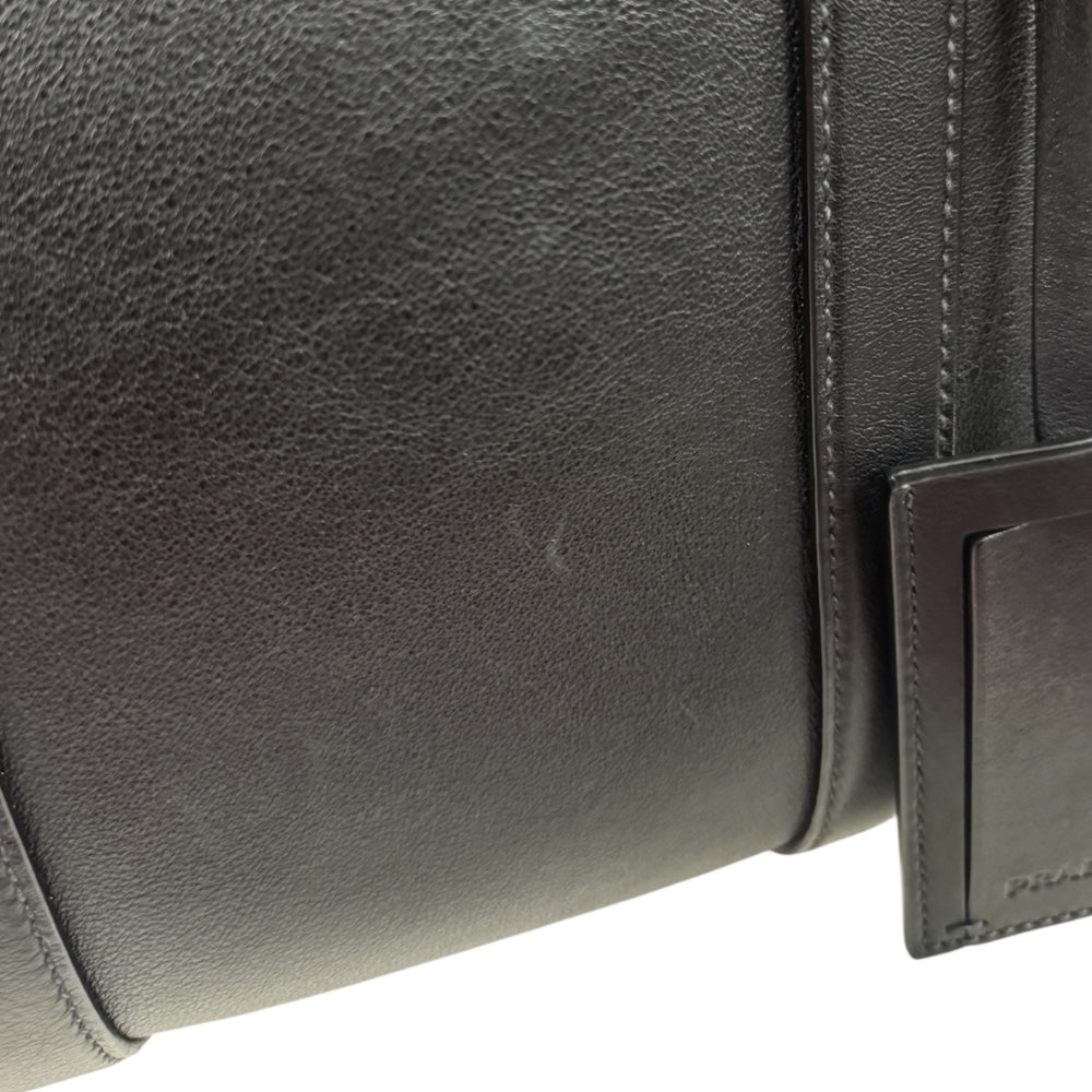 PRADA プラダ ビジネスバッグ レザー ブラック メンズ 中古 – 【公式