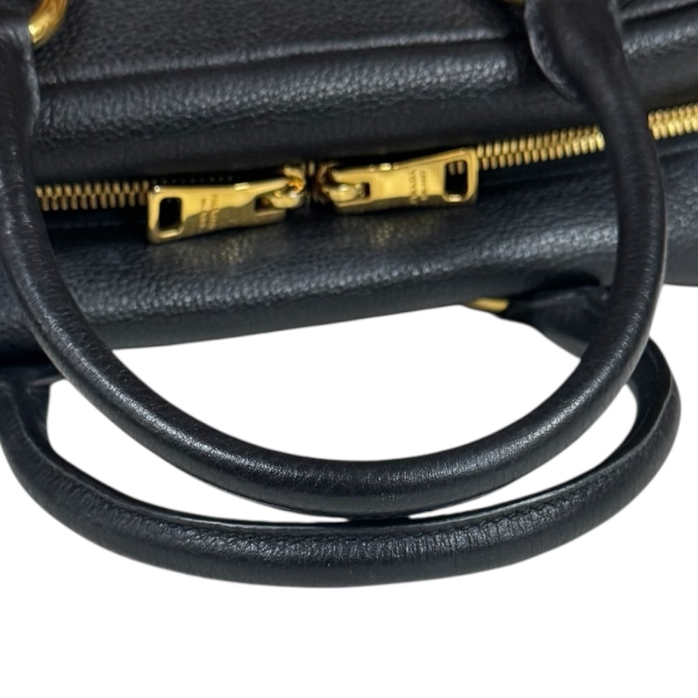 PRADA プラダ ショルダーバッグ レザー ブラック レディース